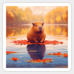 Captivating Capybaras: The Heartwarming Giants Sticker